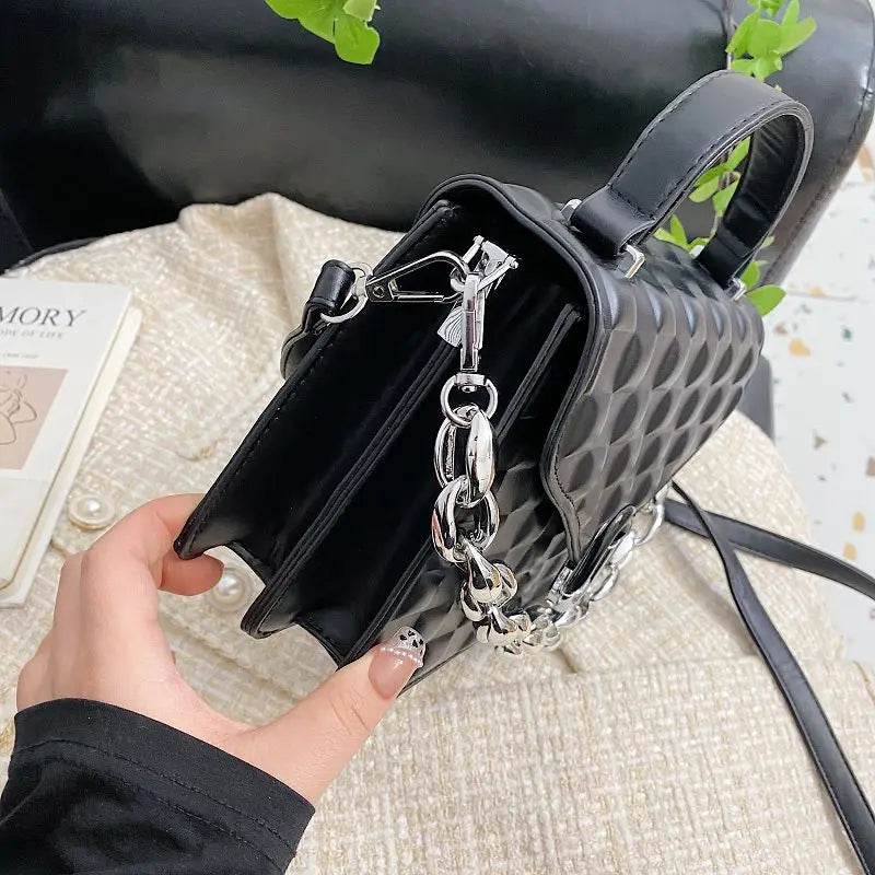 Women's PU Leather Crossbody Bag, Fashionable Shoulder Handbag