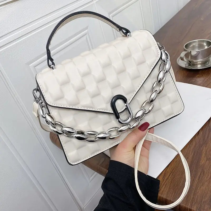Women's PU Leather Crossbody Bag, Fashionable Shoulder Handbag