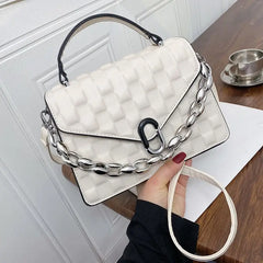 Women's PU Leather Crossbody Bag, Fashionable Shoulder Handbag