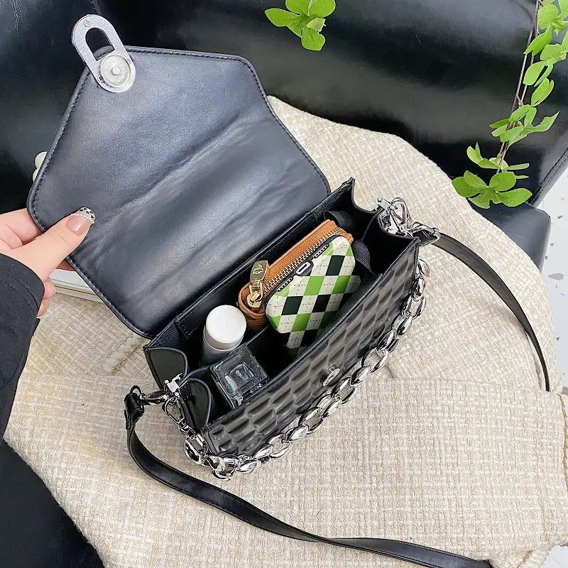 Women's PU Leather Crossbody Bag, Fashionable Shoulder Handbag