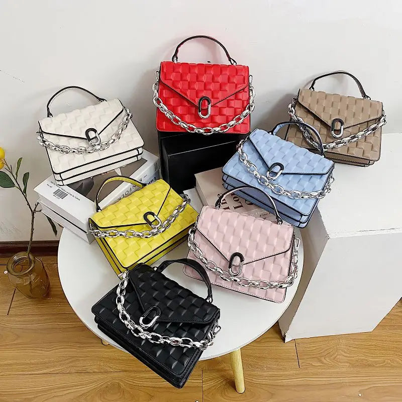 Women's PU Leather Crossbody Bag, Fashionable Shoulder Handbag