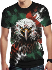 Eagle 3D Print Men's Graphic T-Shirt for Summer
