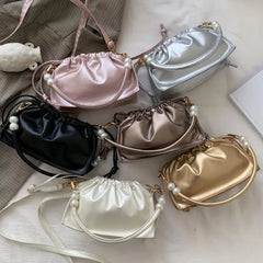 Cloud-Shaped Small Cross Body Bag Pink