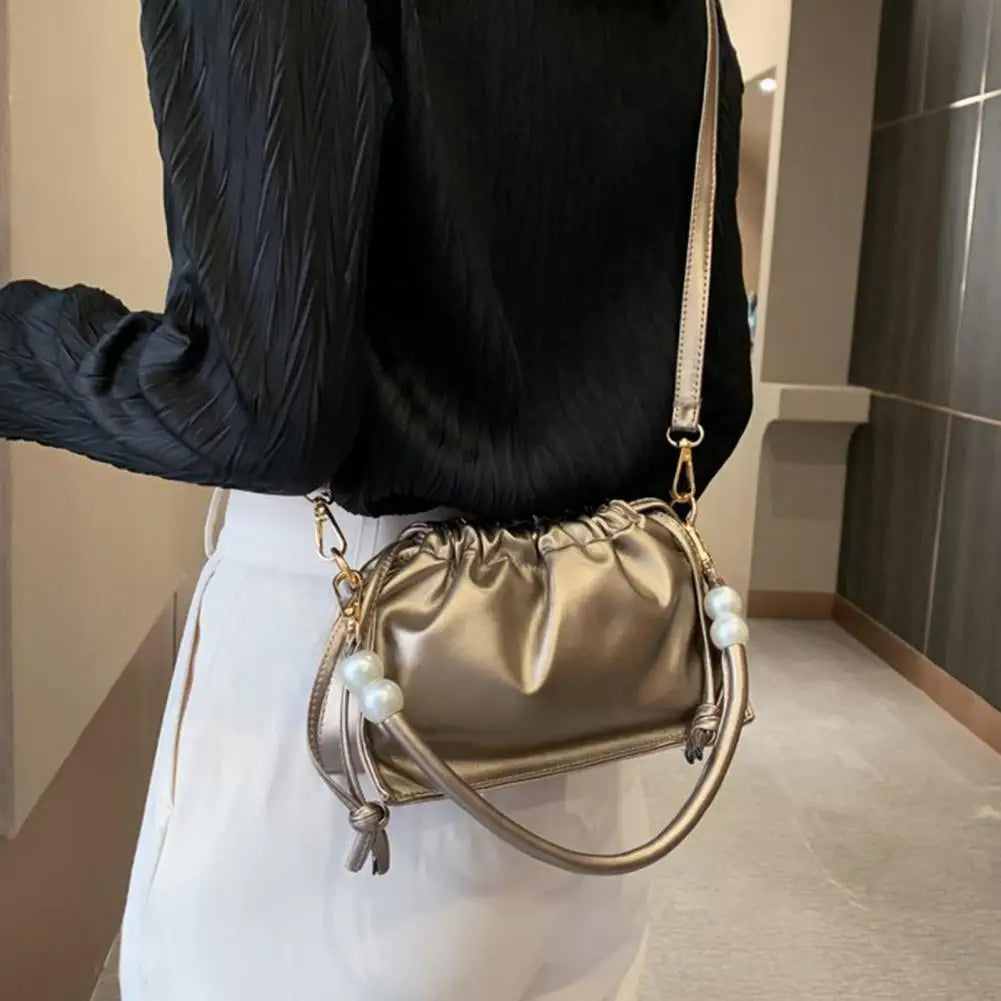 Cloud-Shaped Small Cross Body Bag Pink