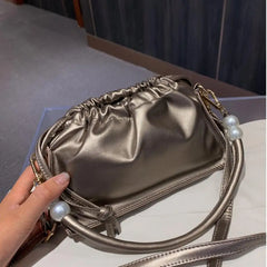 Cloud-Shaped Small Cross Body Bag Pink
