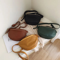 Women Waist Bag Fanny Pack Large Capacity Crossbody Chest Bags PU Leather B