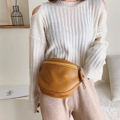 Women Waist Bag Fanny Pack Large Capacity Crossbody Chest Bags PU Leather B
