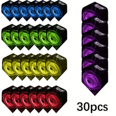 CyeeLife 30pcs PET Dart Tail Wings Dart Accessories