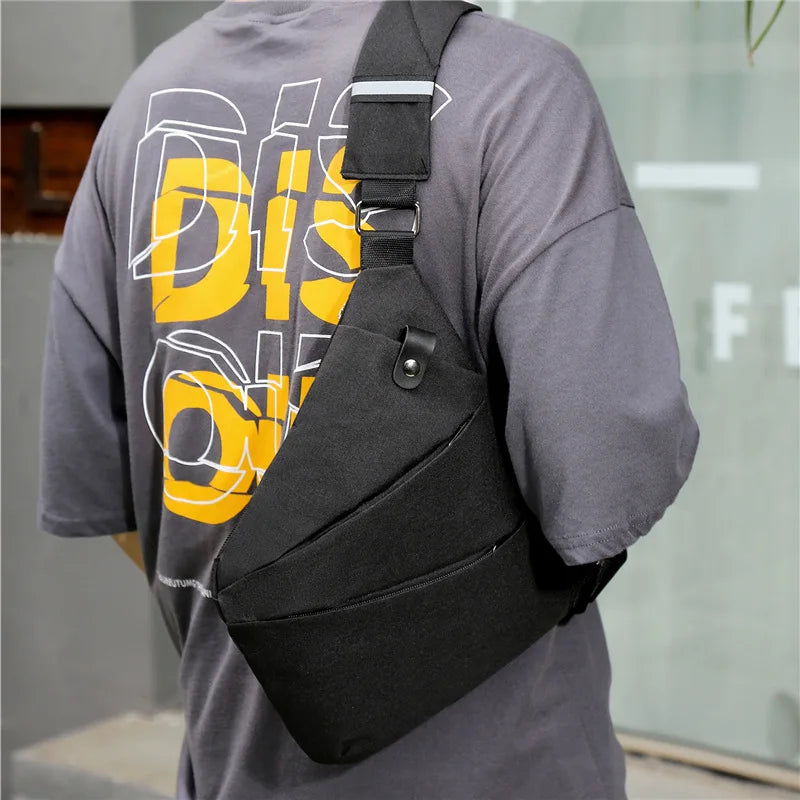 Anti-theft Men Chest Bag Waterproof Chest Pack Travel Personal Pocket