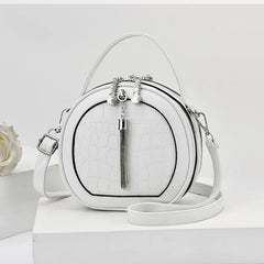 Autumn Handbag Women's Shoulder PU Small Round Bag