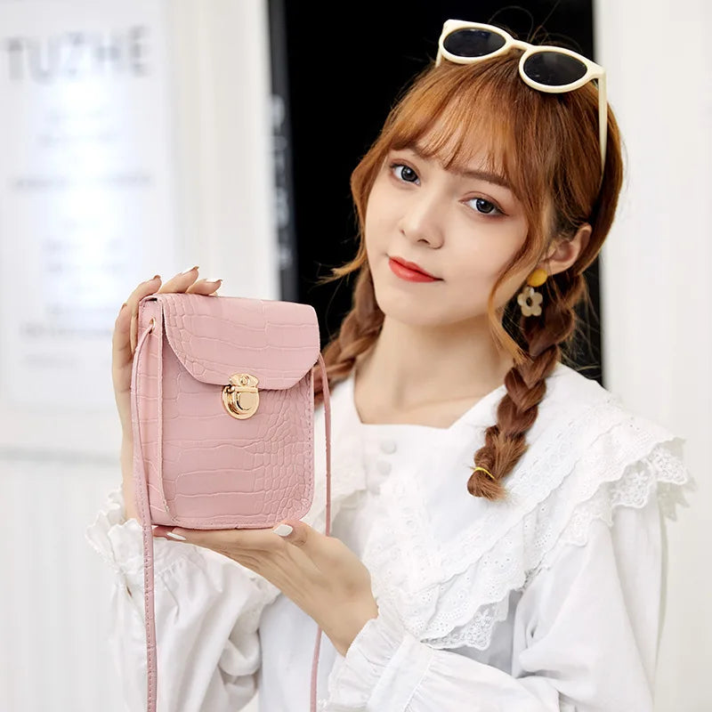 Crocodile Pattern Lock Female Bag - Autumn/Winter Version