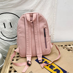 Women Backpack Shoulder Bag solid School Bag For Teenage Girl