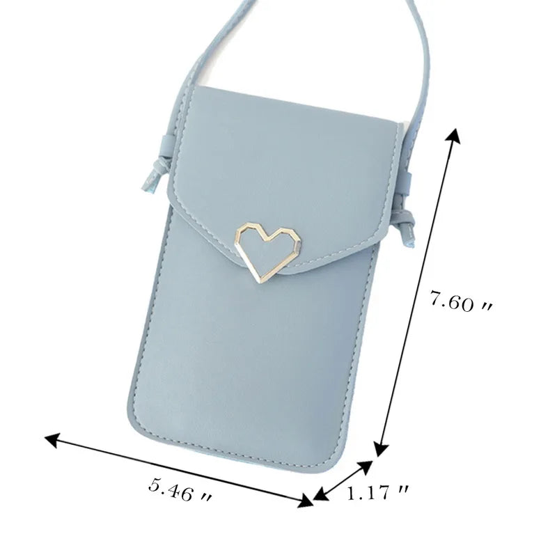 Women Touch Screen Cell Phone Purse Shoulder Strap Handbag