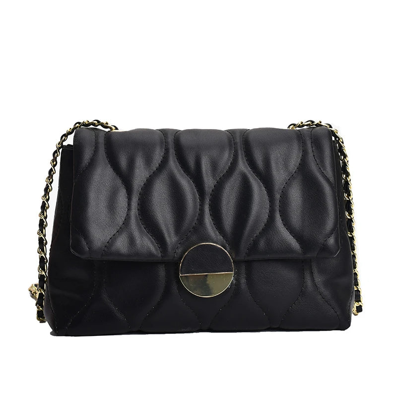 Women's PU Leather Messenger Bag with Adjustable Strap