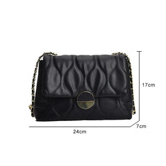 Women's PU Leather Messenger Bag with Adjustable Strap