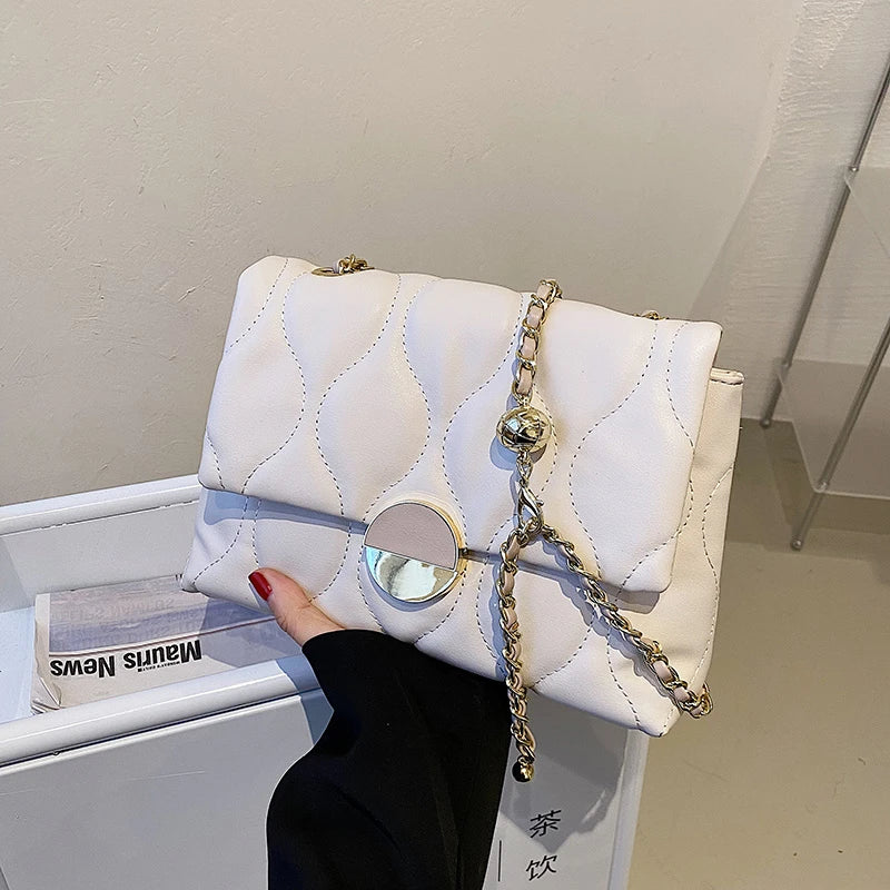 Women's PU Leather Messenger Bag with Adjustable Strap