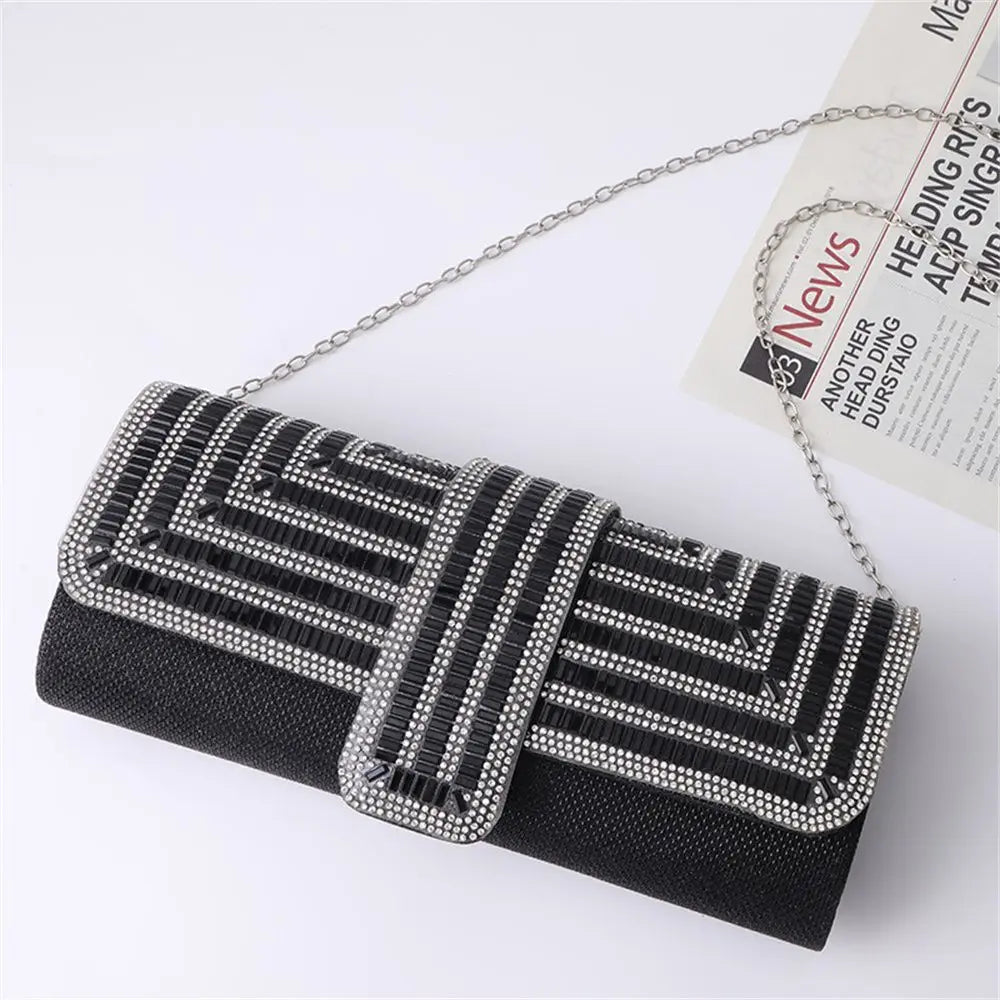 Rhinestone Party Evening Clutch Wedding Shoulder Bag