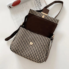Women Lattice Shoulder Crossbody Bag Portable Clutch Tide