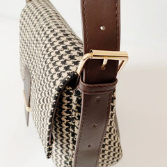 Women Lattice Shoulder Crossbody Bag Portable Clutch Tide