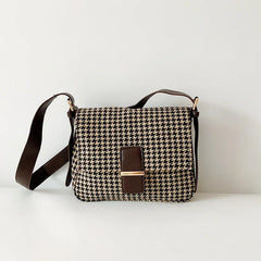 Women Lattice Shoulder Crossbody Bag Portable Clutch Tide
