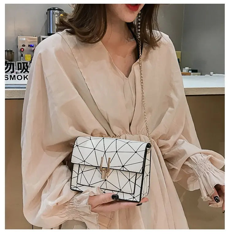 Small Square Crossbody Bag Casual Solid Color Wild Crossbody Bags