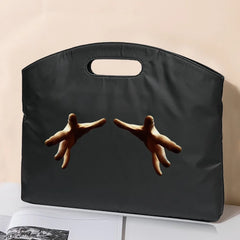 Briefcase File Bag Business Handbag 3D Series Pattern Conference Tablet Bag
