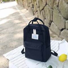 Canvas Women Backpack School Bag for College 15inch Laptop Back Packs