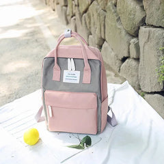 Canvas Women Backpack School Bag for College 15inch Laptop Back Packs