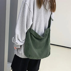 Canvas Crossbody Shoulder Bag Unisex Casual Messenger Bag