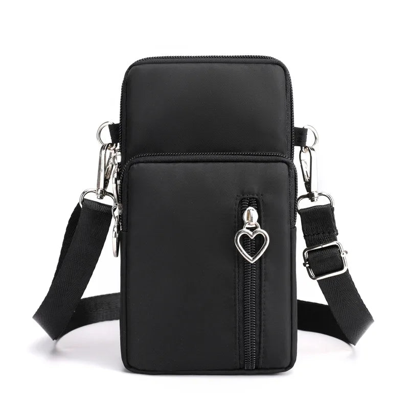 Canvas Handbag Mobile Phone Bag Women's Messenger Bag All-match Mini Small Cross