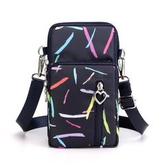 Canvas Handbag Mobile Phone Bag Women's Messenger Bag All-match Mini Small Cross