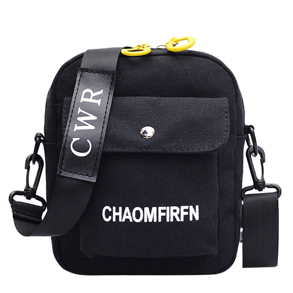 Canvas Messenger Bag For Women Casual Shoulder Bag Female Student Shopping Handb