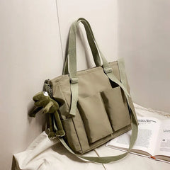 Canvas Women Handbags Large Capacity School Book Bags Messenger