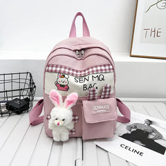 Bear Canvas School Bags for Kids Student SchoolBags