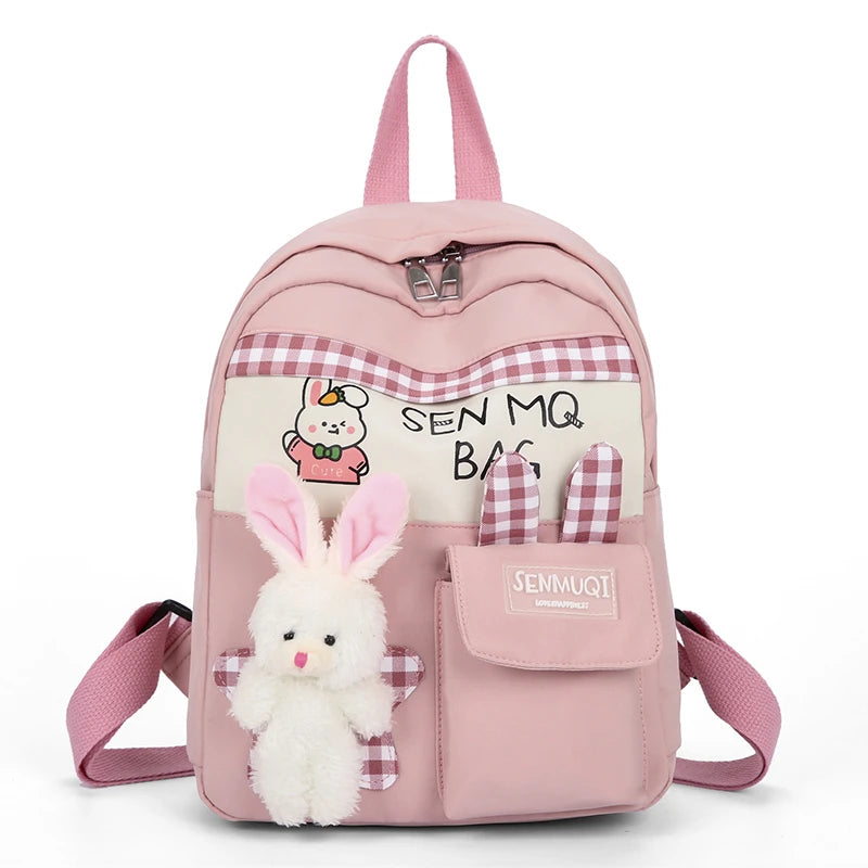 Bear Canvas School Bags for Kids Student SchoolBags