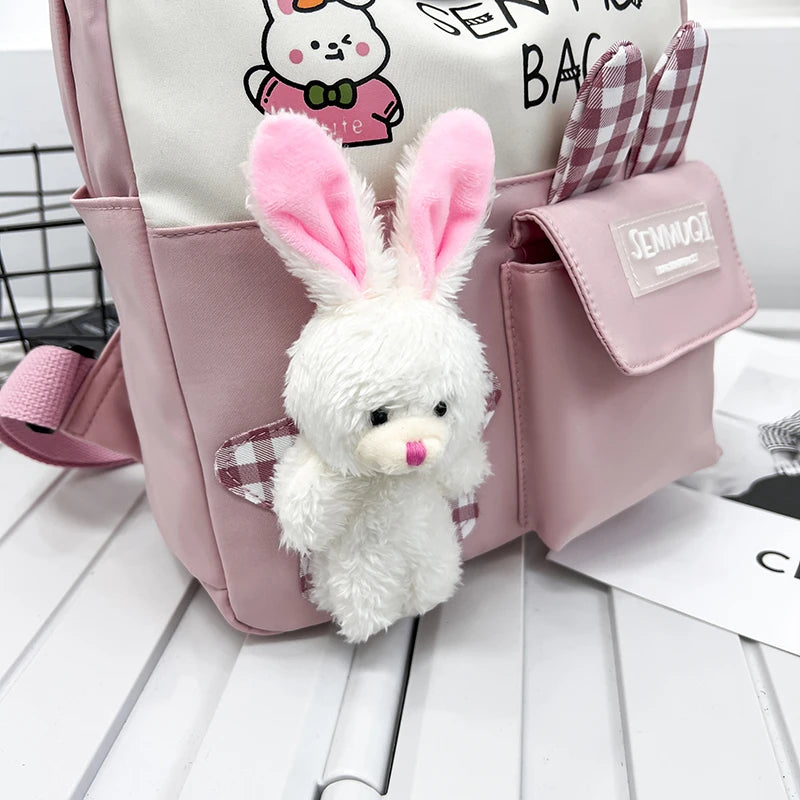 Bear Canvas School Bags for Kids Student SchoolBags