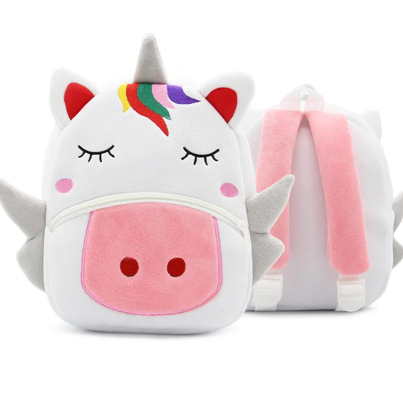 Kids Plush Backpacks Mini Kindergarten Schoolbag Animal Backpack