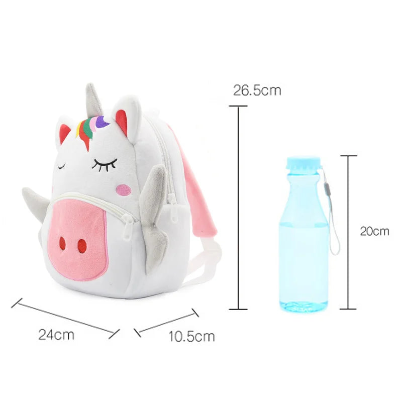 Kids Plush Backpacks Mini Kindergarten Schoolbag Animal Backpack