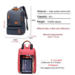 Casual Business Men Computer Oxford Cloth Lady Anti-theft Travel Backpack