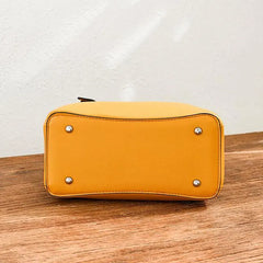 Yellow Leather Crossbody Bag for Women KL717