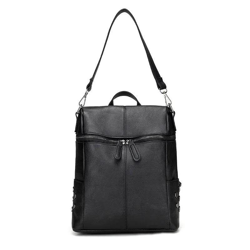Vintage Waterproof Backpack for Women Large Capacity Shoulder Bag