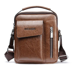 Vintage Men Shoulder Bag Crossbody Male PU Handbag