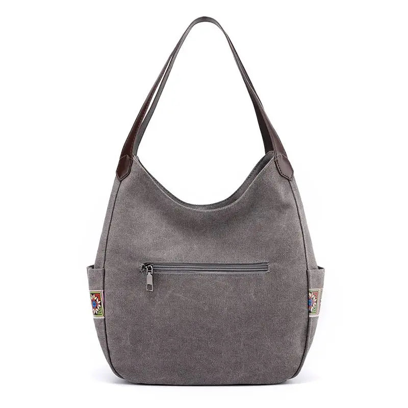 Casual Cotton Tote Vintage Canvas Bag for Women KL831
