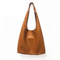 Casual Shoulder Bag PU Leather Tote Handbag Winter Shopping Bags