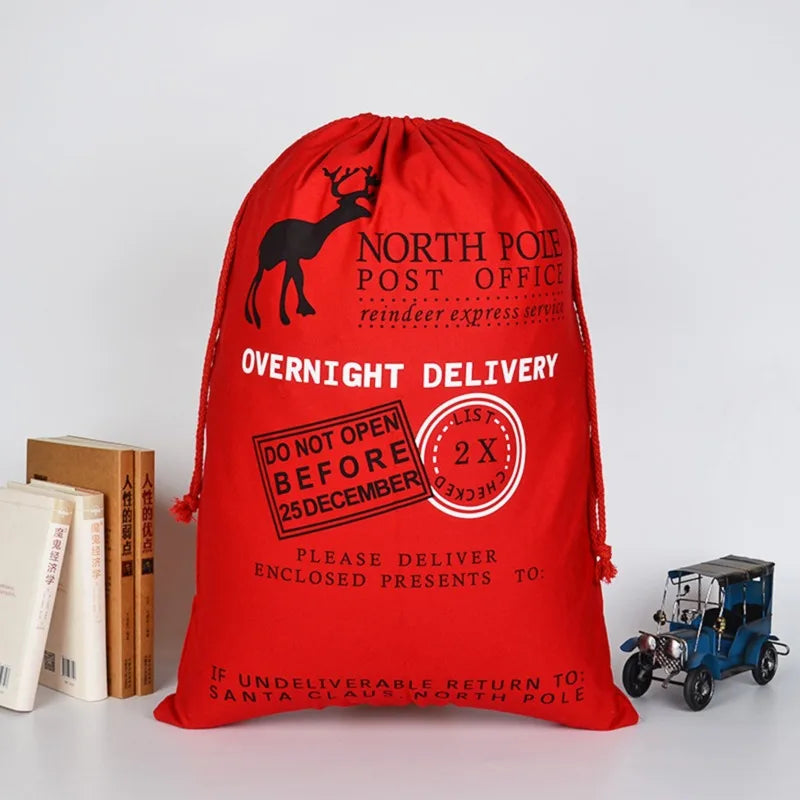 Christmas Gift Bag Decorations Santa Sacks Deer Ornament Candy Bag