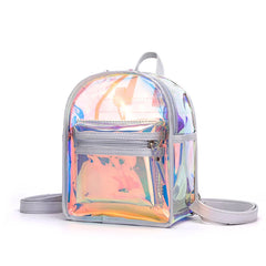 Transparent Mini Backpack for Girls Summer School Travel Bag
