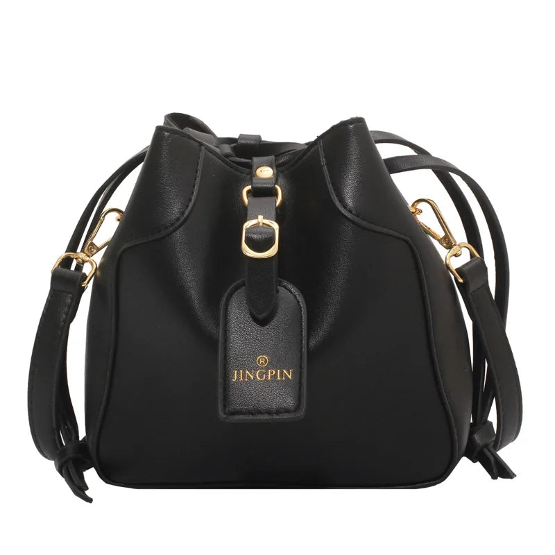 Colorful Handbags PU Women Bucket Clutch Bags Crossbody Shopping Package