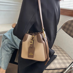 Colorful Handbags PU Women Bucket Clutch Bags Crossbody Shopping Package