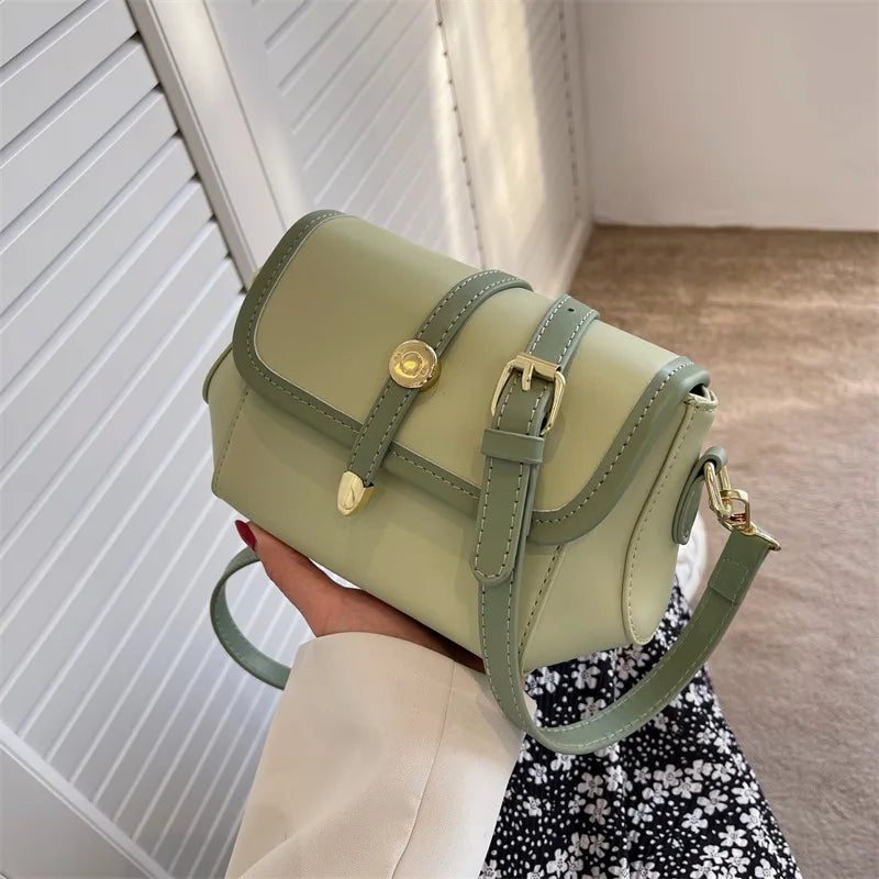 Colorful Pu Women Bucket Clutch Bags - Crossbody Shopping Package