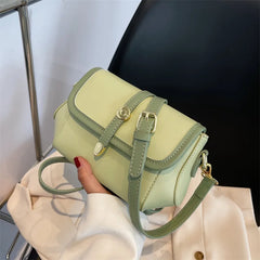 Colorful Pu Women Bucket Clutch Bags - Crossbody Shopping Package